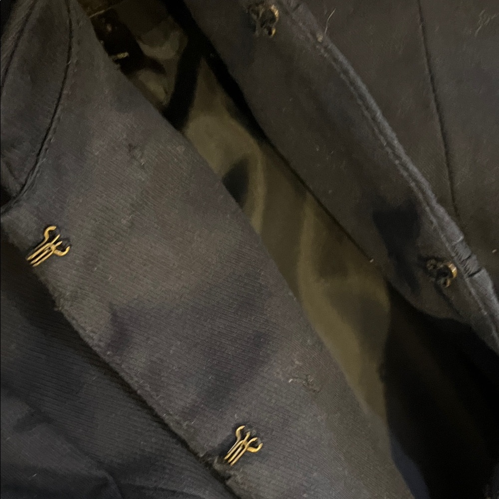🌻3/$15🌻 H&M women’s Dark Blue Military Jacket - Picture 3 of 10